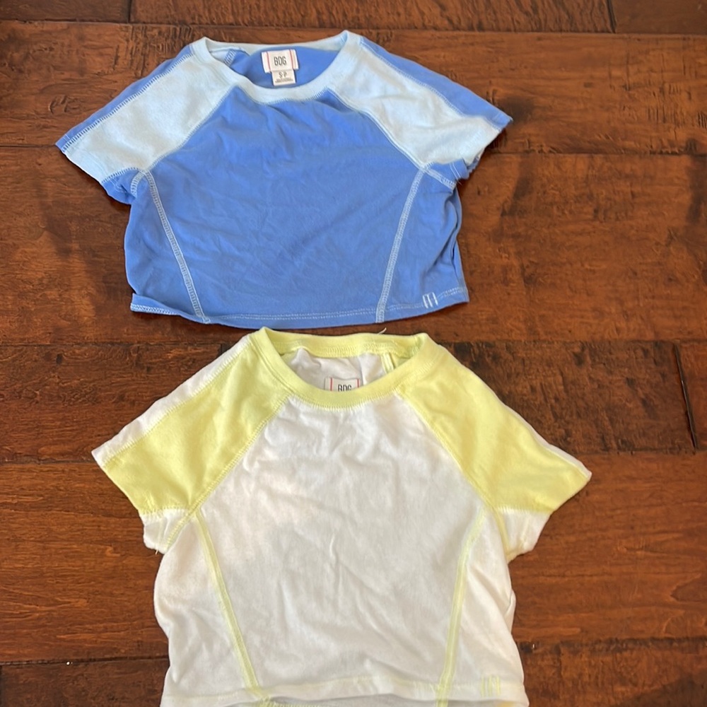 Urban outfitters, blue, and yellow top